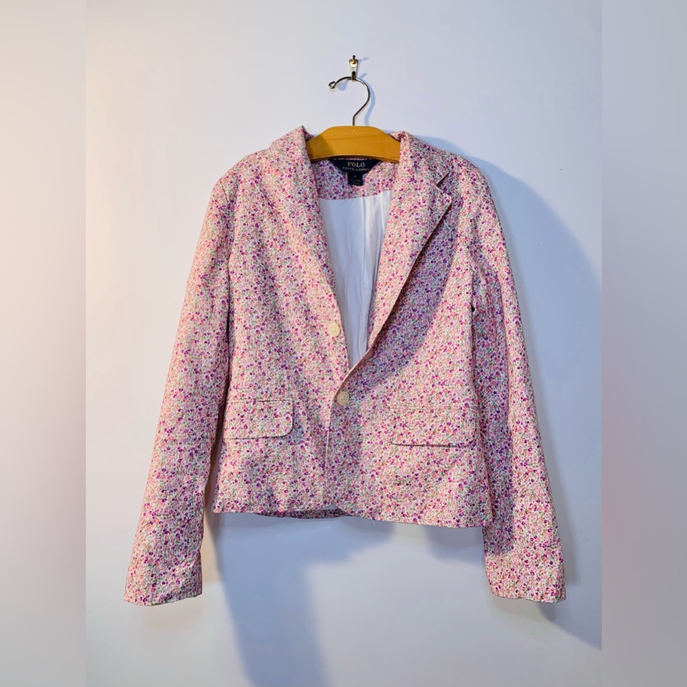 Polo by Ralph Lauren Pink Floral Blazer